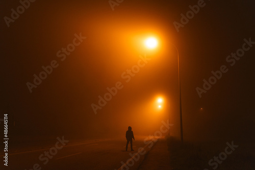 Foggy night photo
