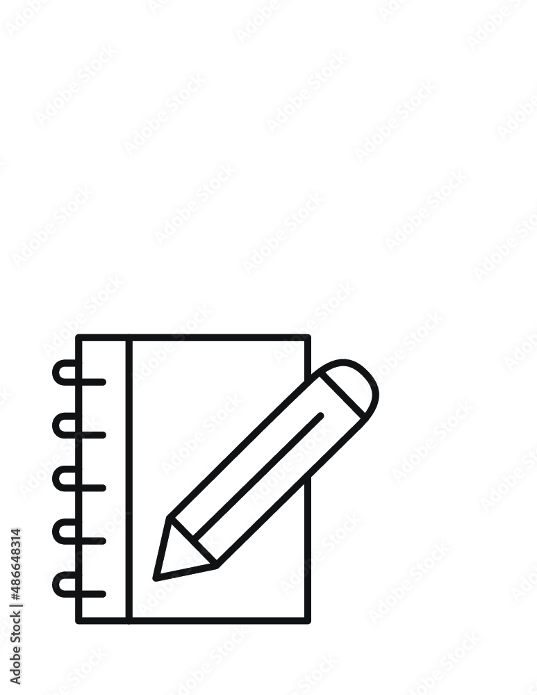 Notes Line Icon Notes Line Icon