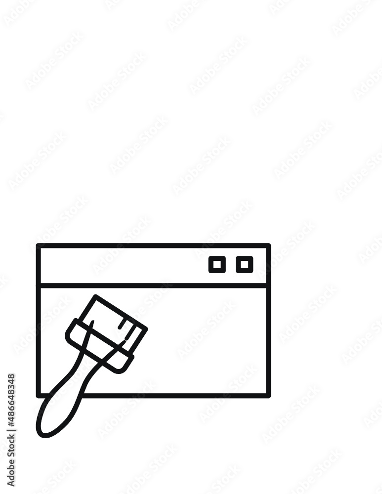 Themes Line Icon Themes Line Icon