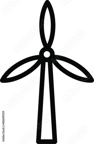 Windmill II Line Icon
