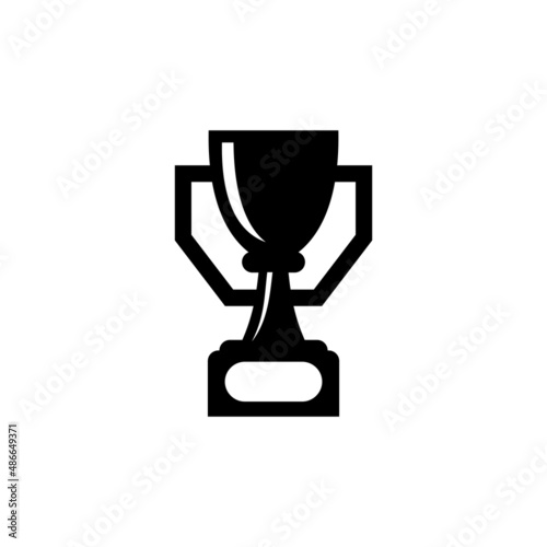 Vector champion cup icon. Two-tone version on black and white background. black and white vector champion trophy