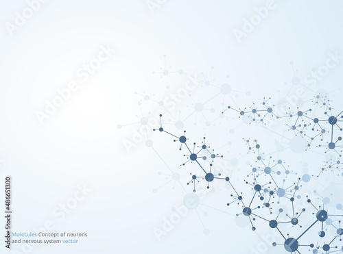 Molecules  structure Science digital dna backgrounds Concept of neurons medical vector