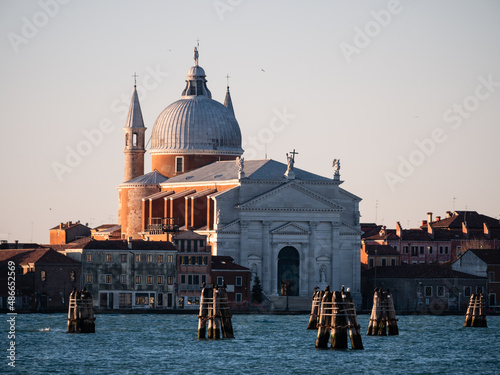Chiesa del Santissimo Redentore Church on the Giudecca in Venice, Italy on a Winter Morning