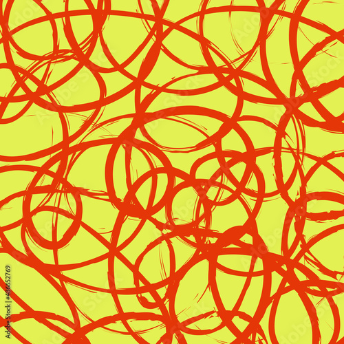 sketchy pen doodle and doodle isolated on a yellow background .vector illustration