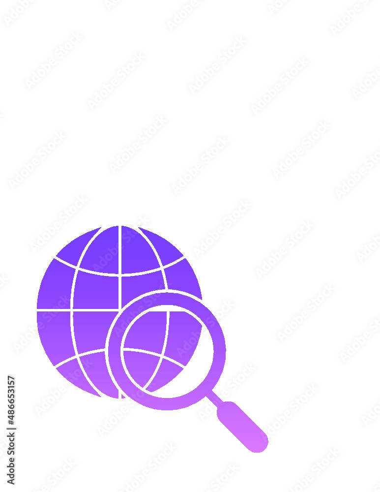 Internet Search Glyph Gradient Internet Search Glyph Gradient