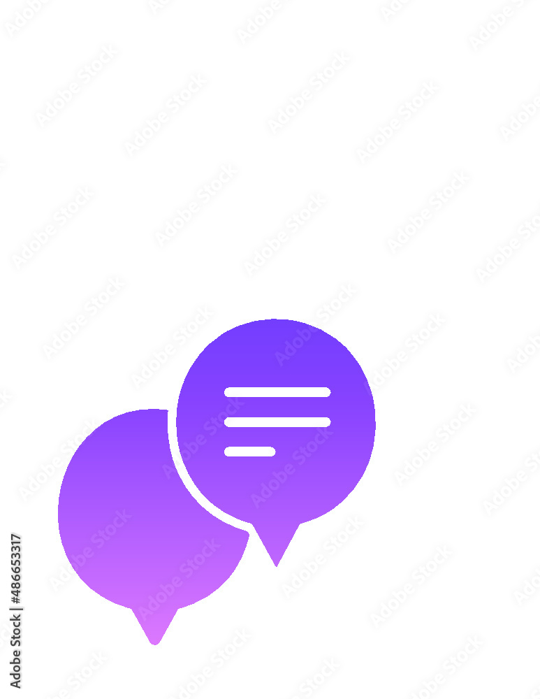 Chat 6 Glyph Gradient Chat 6 Glyph Gradient