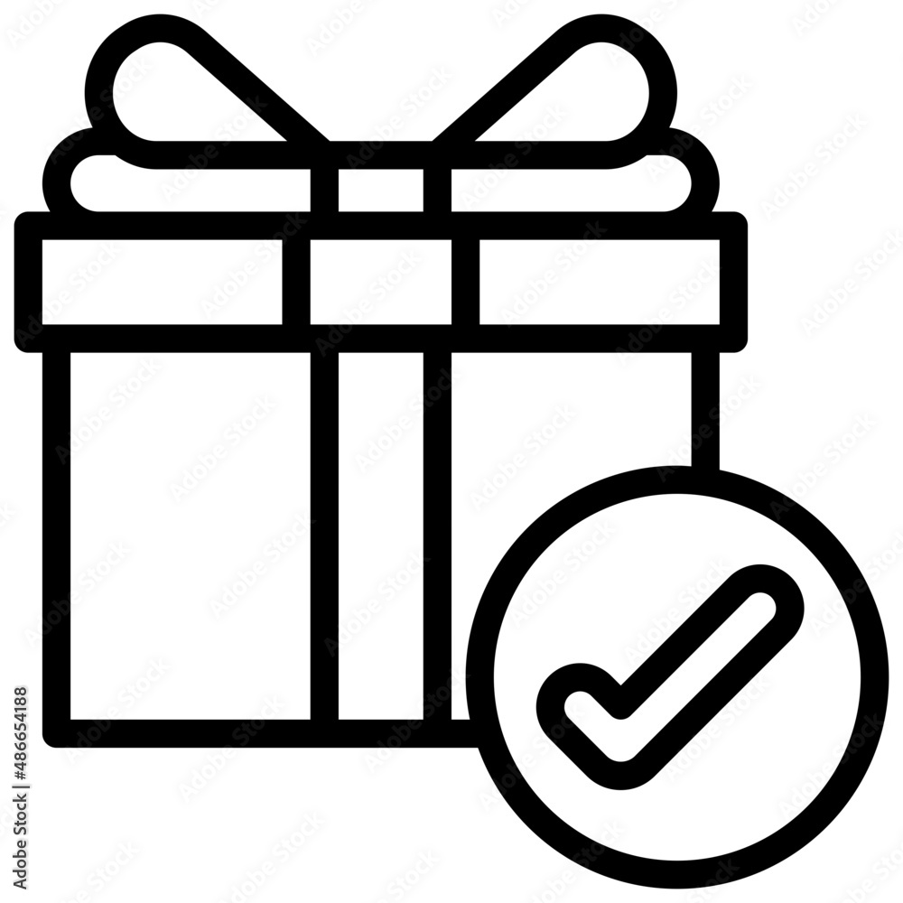 GIFT line icon,linear,outline,graphic,illustration GIFT line icon,linear,outline,graphic,illustration