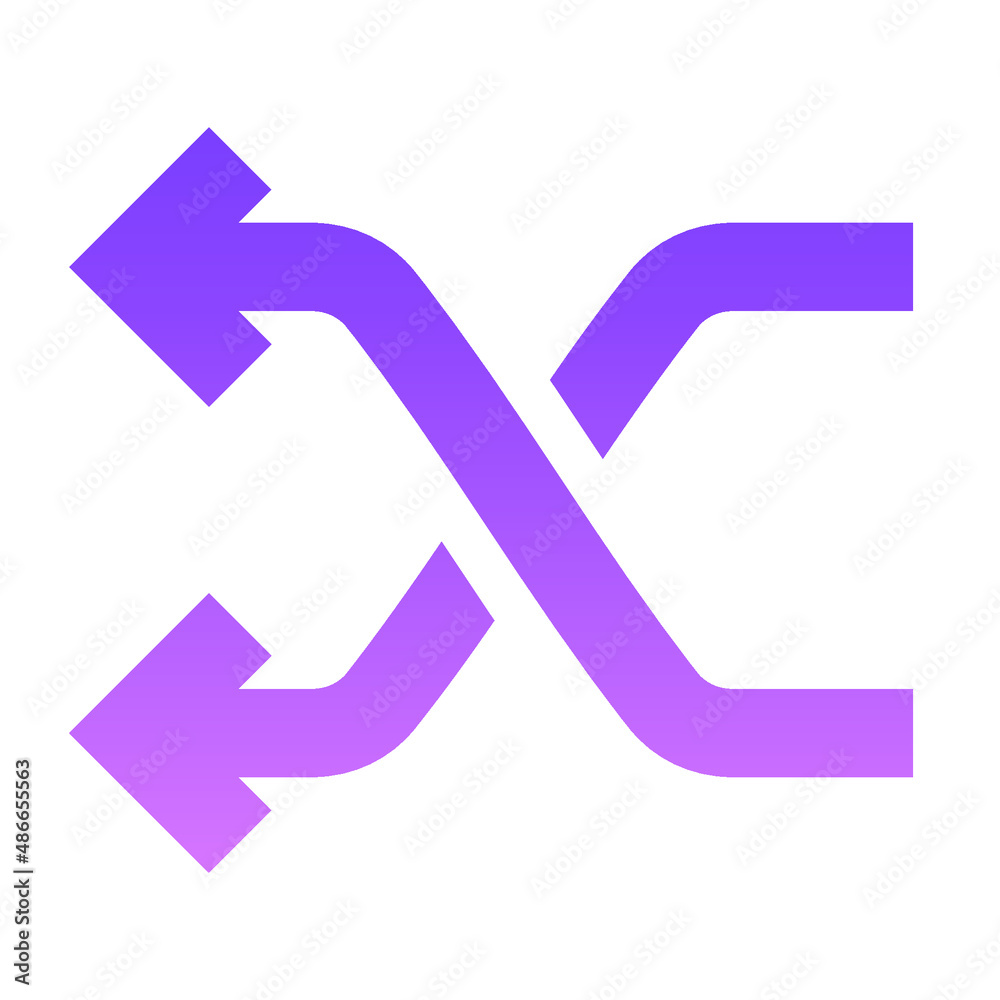 Arrow 6 Glyph Gradient