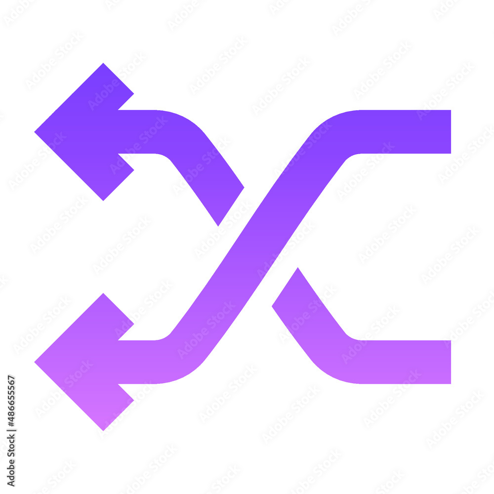 Arrow 5 Glyph Gradient Arrow 5 Glyph Gradient