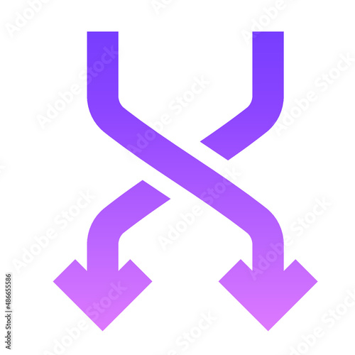 Arrow 9 Glyph Gradient