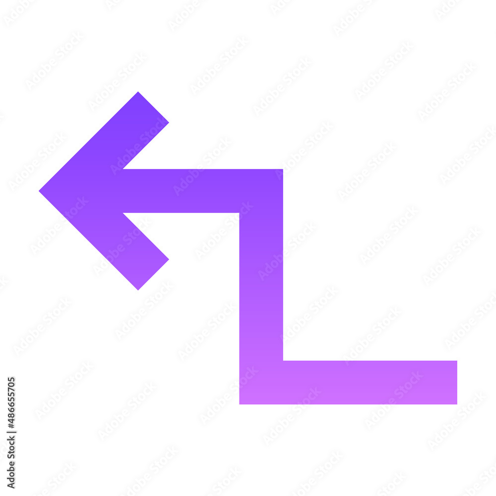 Arrow 25 Glyph Gradient Arrow 25 Glyph Gradient