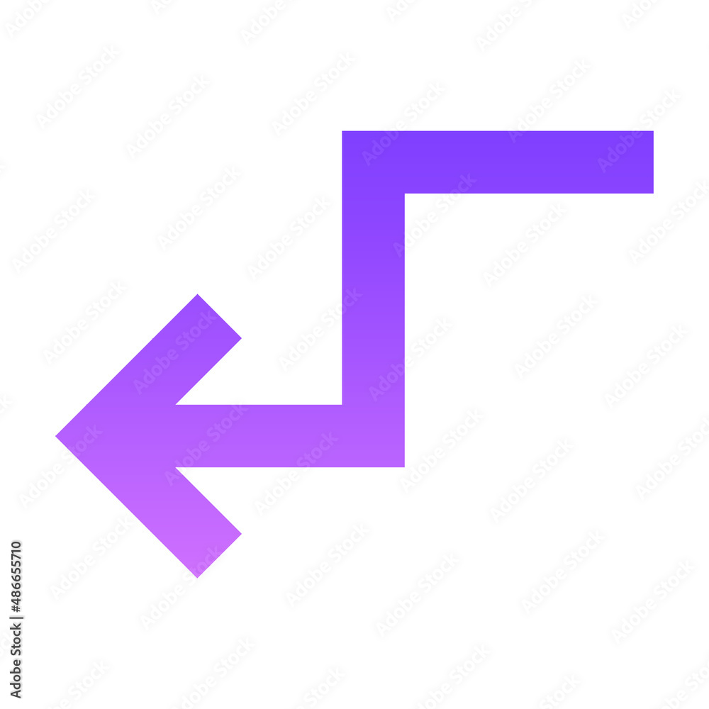 Arrow 26 Glyph Gradient Arrow 26 Glyph Gradient
