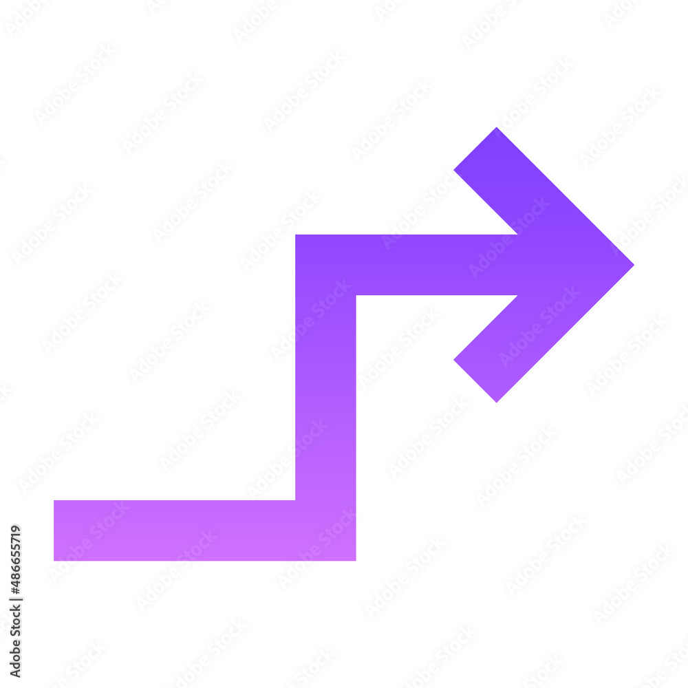 Arrow 28 Glyph Gradient Arrow 28 Glyph Gradient