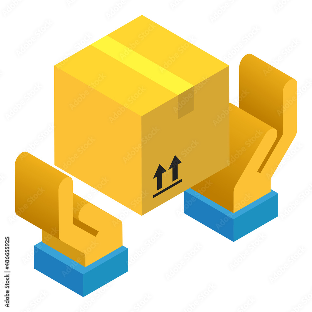 Delivery - Isometric 3d illustration. Delivery - Isometric 3d illustration.