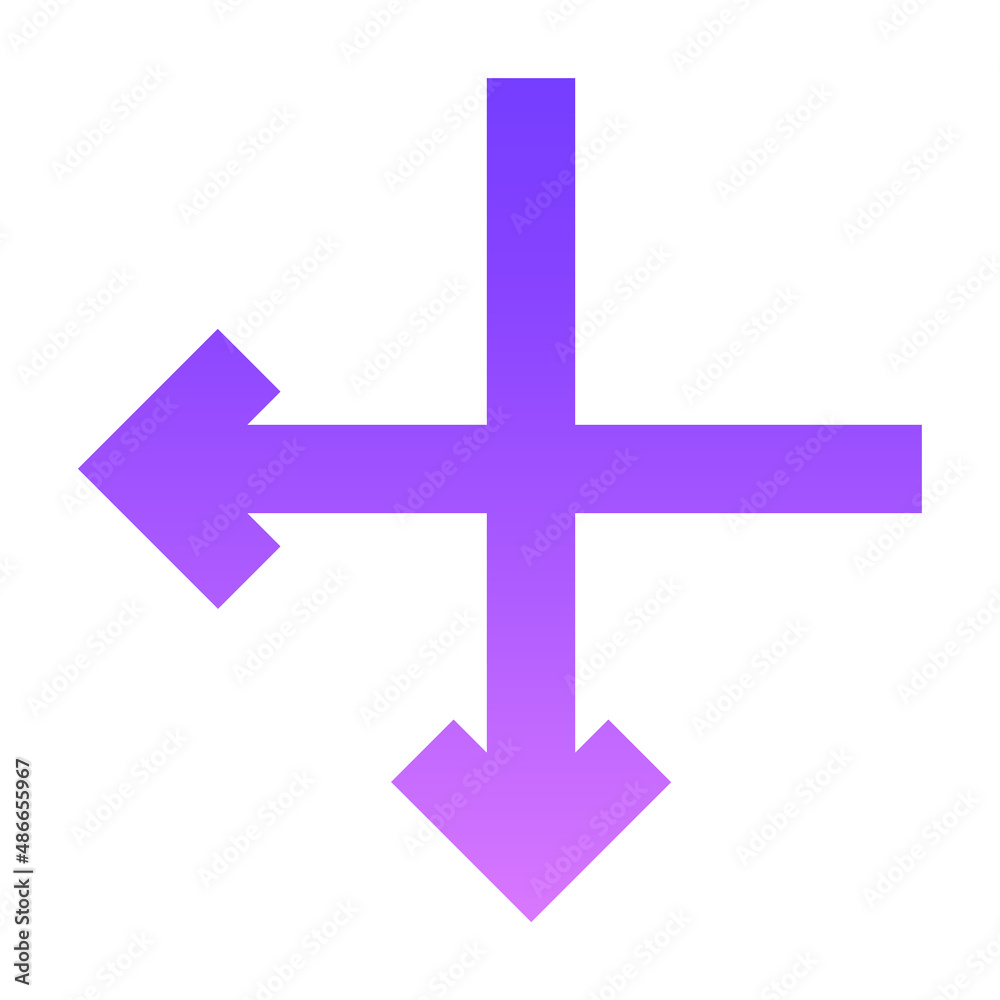 Obraz premium Arrow 61 Glyph Gradient