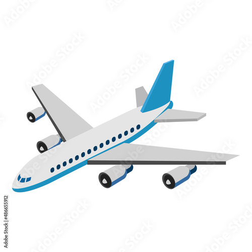 Airplane - Isometric 3d illustration.