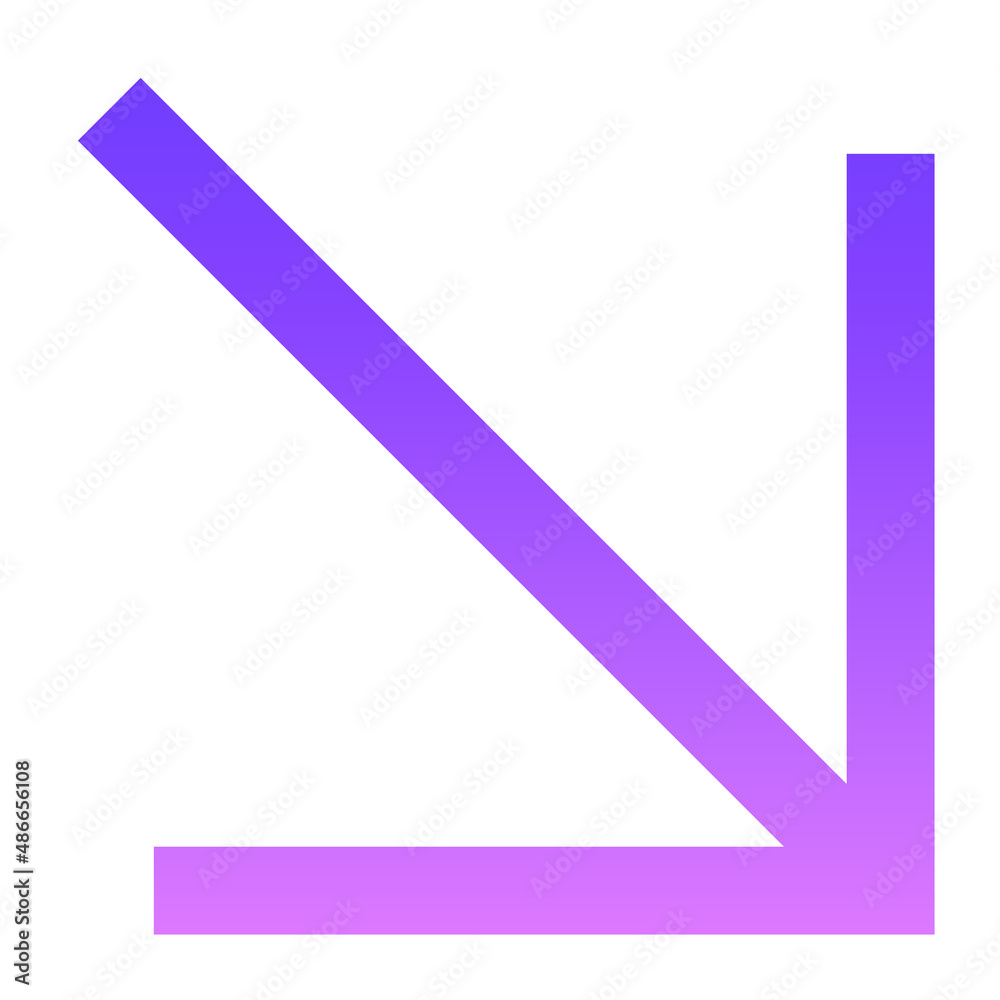 Arrow 81 Glyph Gradient Arrow 81 Glyph Gradient
