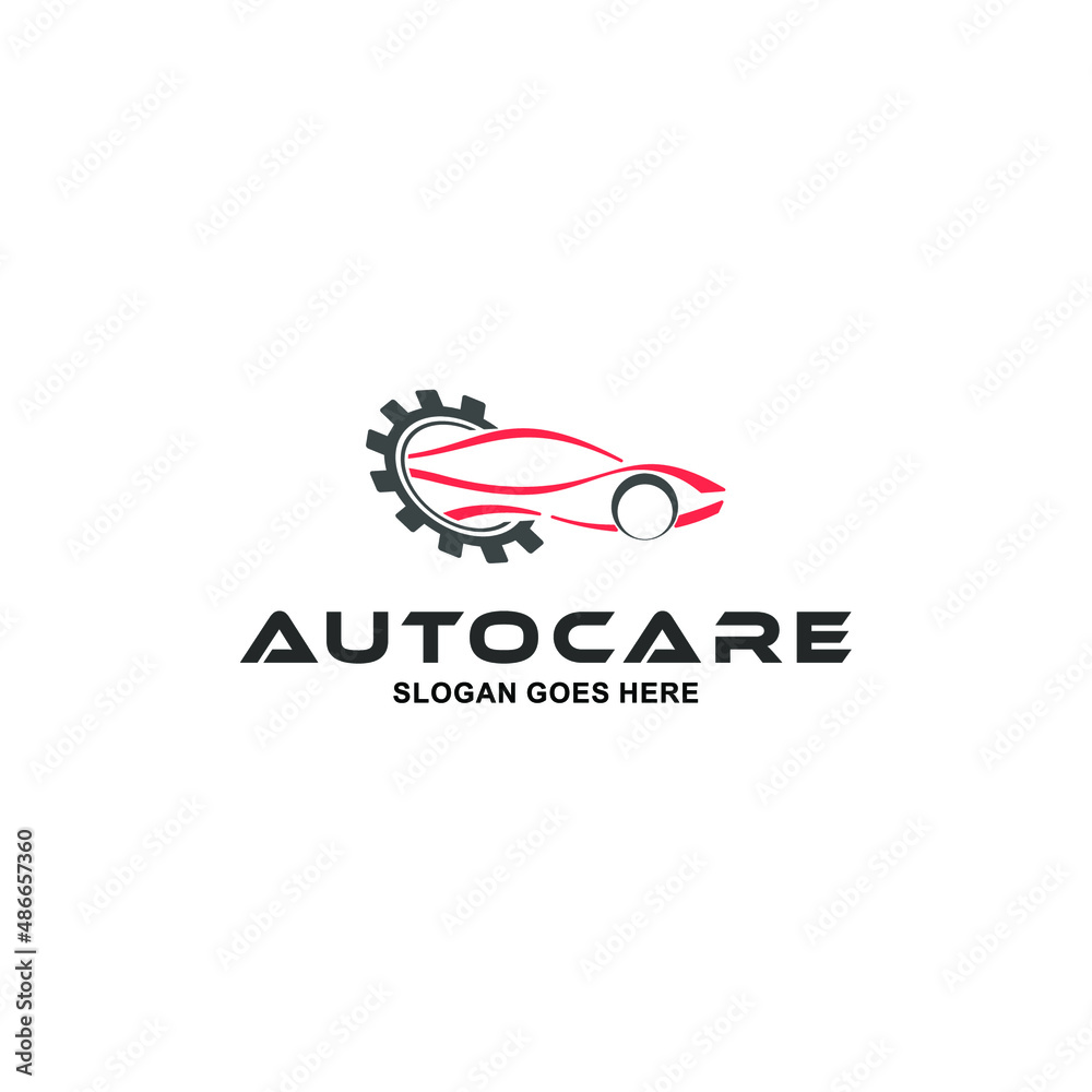Fototapeta premium Automotive care unique logo design