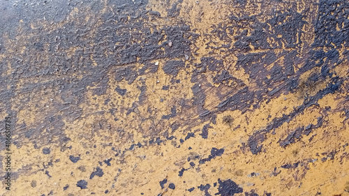 Rust Texture Background , Closeup Dirt Metal Wallpaper © Khemmanat