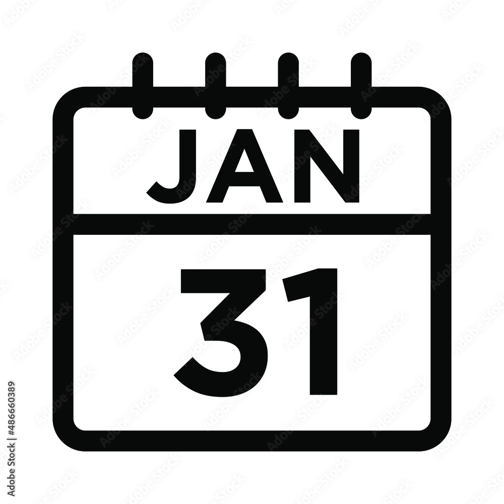 01-Jan - 31 Line Icon 01-Jan - 31 Line Icon