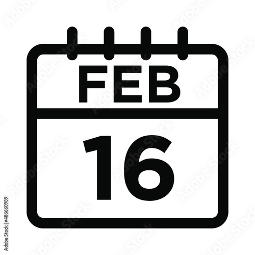 02-Feb - 16 Line Icon