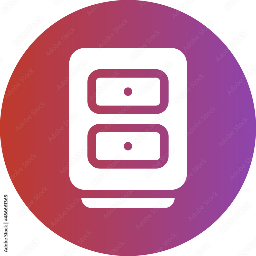 cabinet drawer gradient icon cabinet drawer gradient icon
