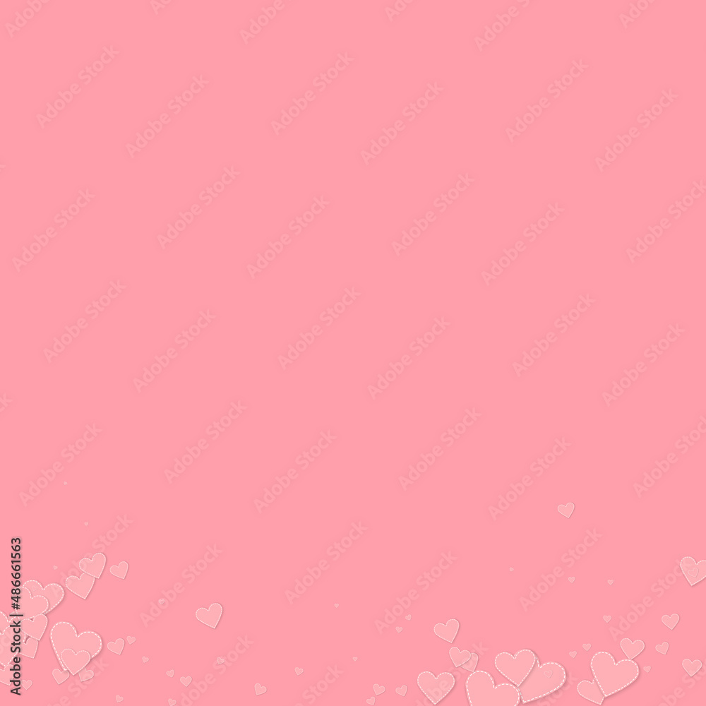 Pink heart love confettis. Valentine's day gradien Pink heart love confettis. Valentine's day gradien