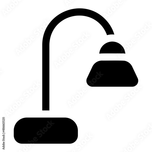 table lamp glyph icon