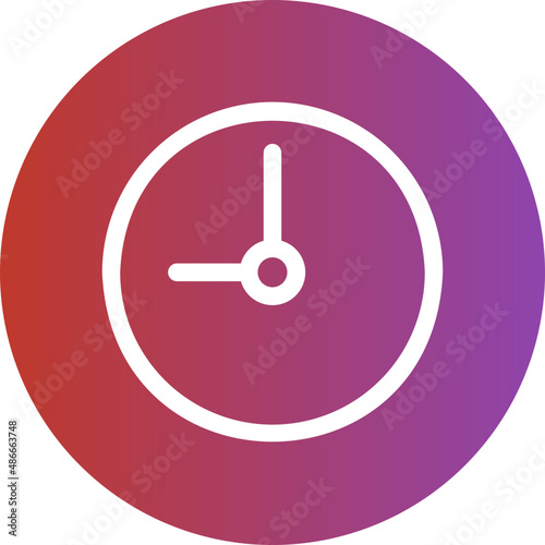 clock gradient icon
