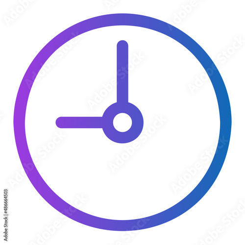 clock gradient icon