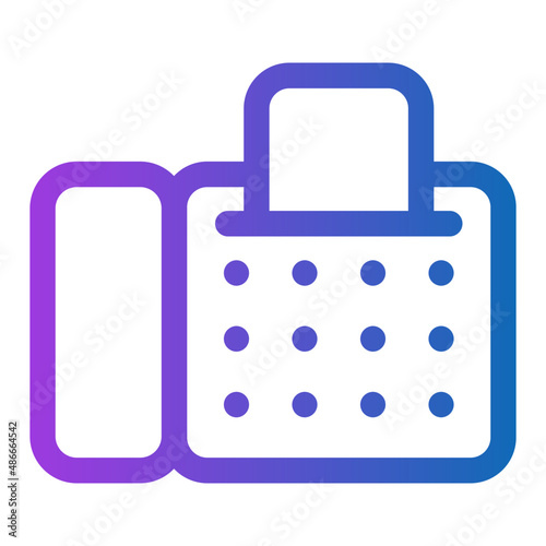 fax gradient icon