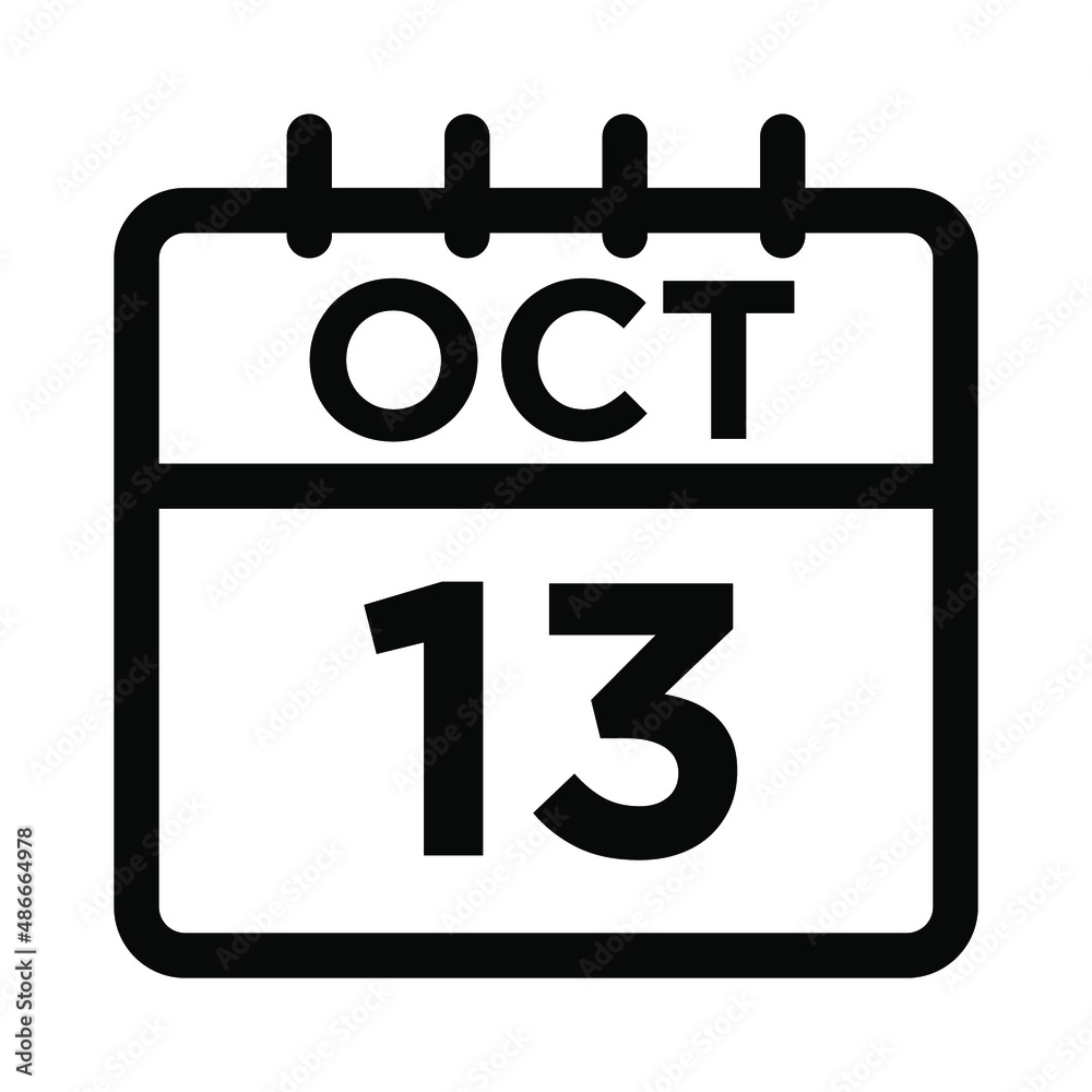 10- Oct - 13 Line Icon 10- Oct - 13 Line Icon