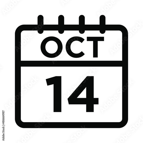 10- Oct - 14 Line Icon