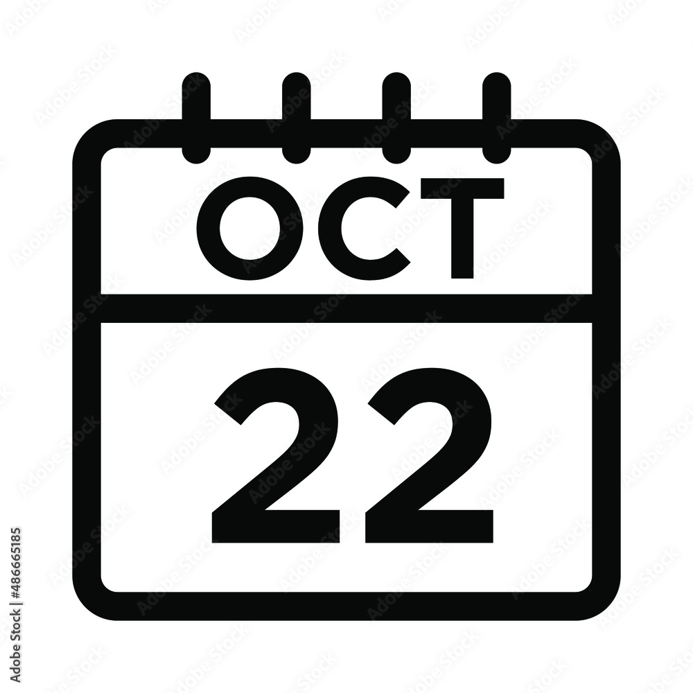10- Oct - 22 Line Icon