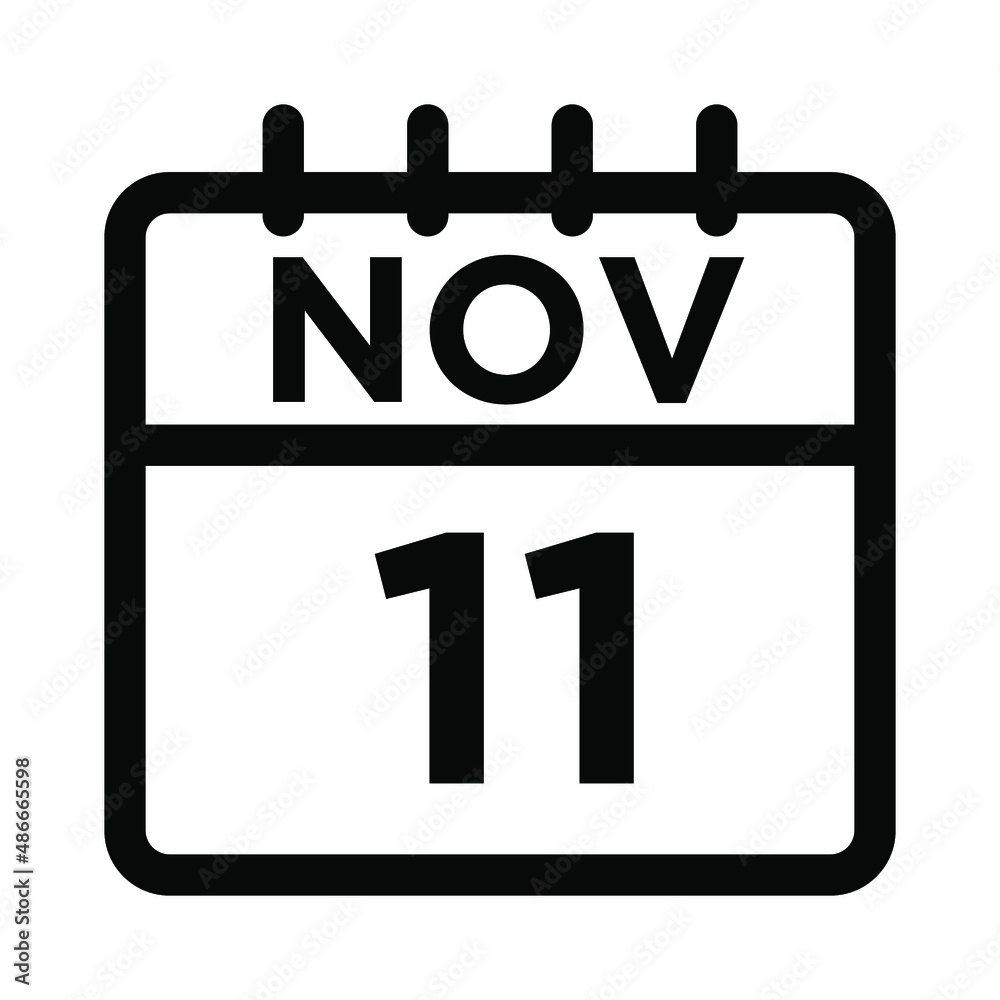 11- Nov - 11 Line Icon 11- Nov - 11 Line Icon