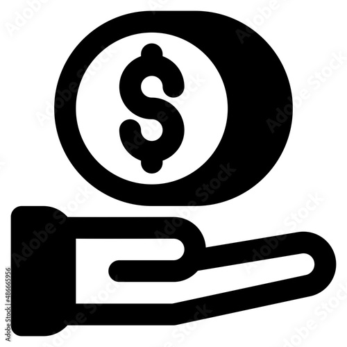 dollar sign icon illustration