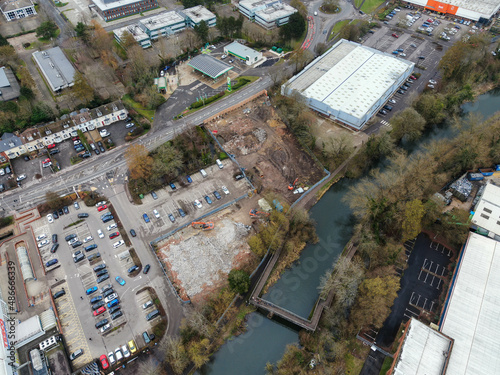 An aerial shot of a new Lidl Store photo