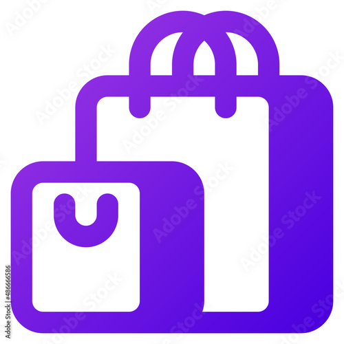 shopping bag icon illustration