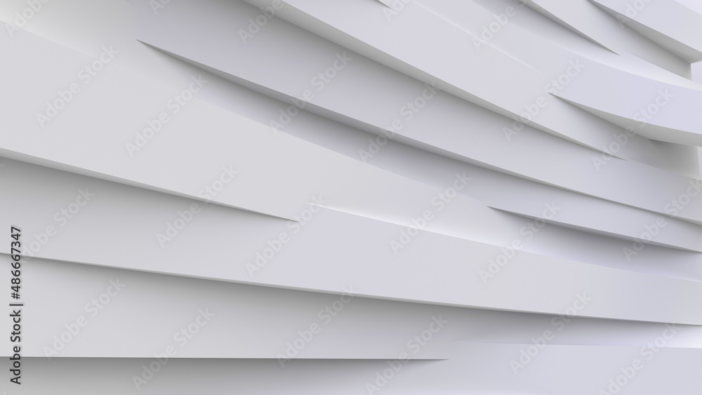 Fototapeta premium white volumes as background and texture. Background for video and television studio