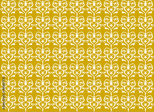 Abstract pattern on yellow background