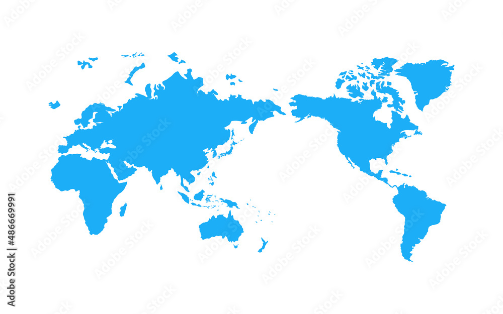 世界地図　ベクター素材