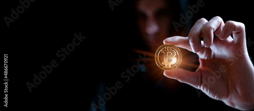 Foto Crypto money bitcoin background