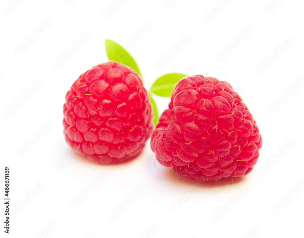 Fresh Raspberry isolated on white background Fresh Raspberry isolated on white background