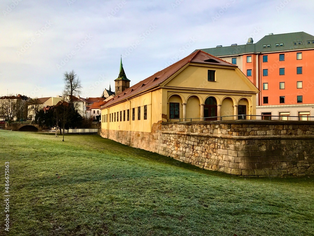 Park / Altstadt / Mlýnská strouha in Pilsen / Plzeň (Tschechien)