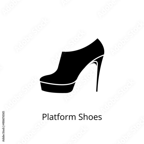 Platform Shoes icon in vector. Logotype