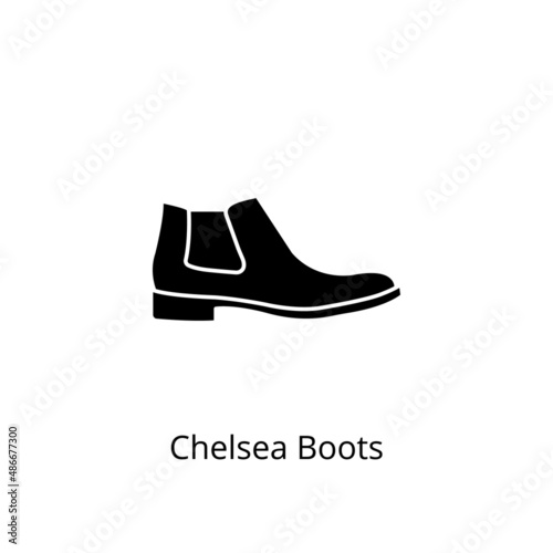 Chelsea Boots icon in vector. Logotype
