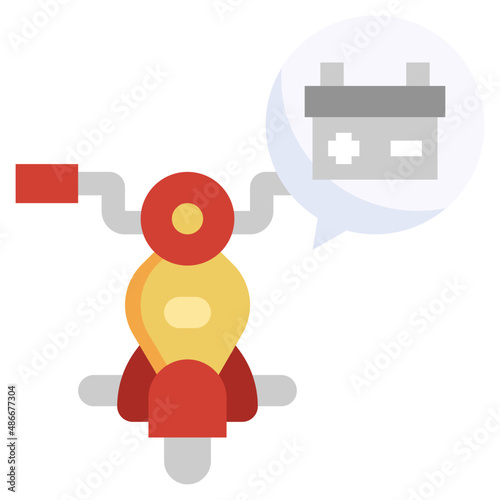 BATTERY flat icon,linear,outline,graphic,illustration © แป้ง มัณธนา