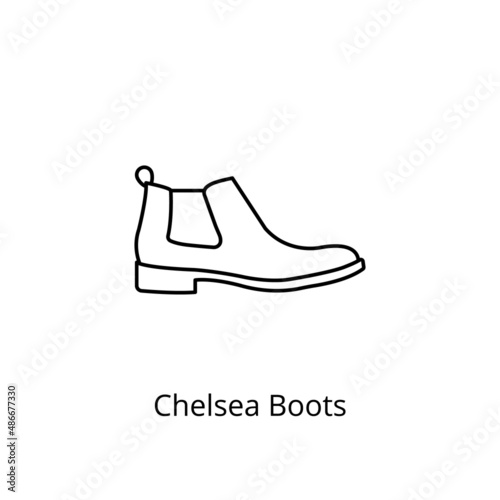 Chelsea Boots icon in vector. Logotype