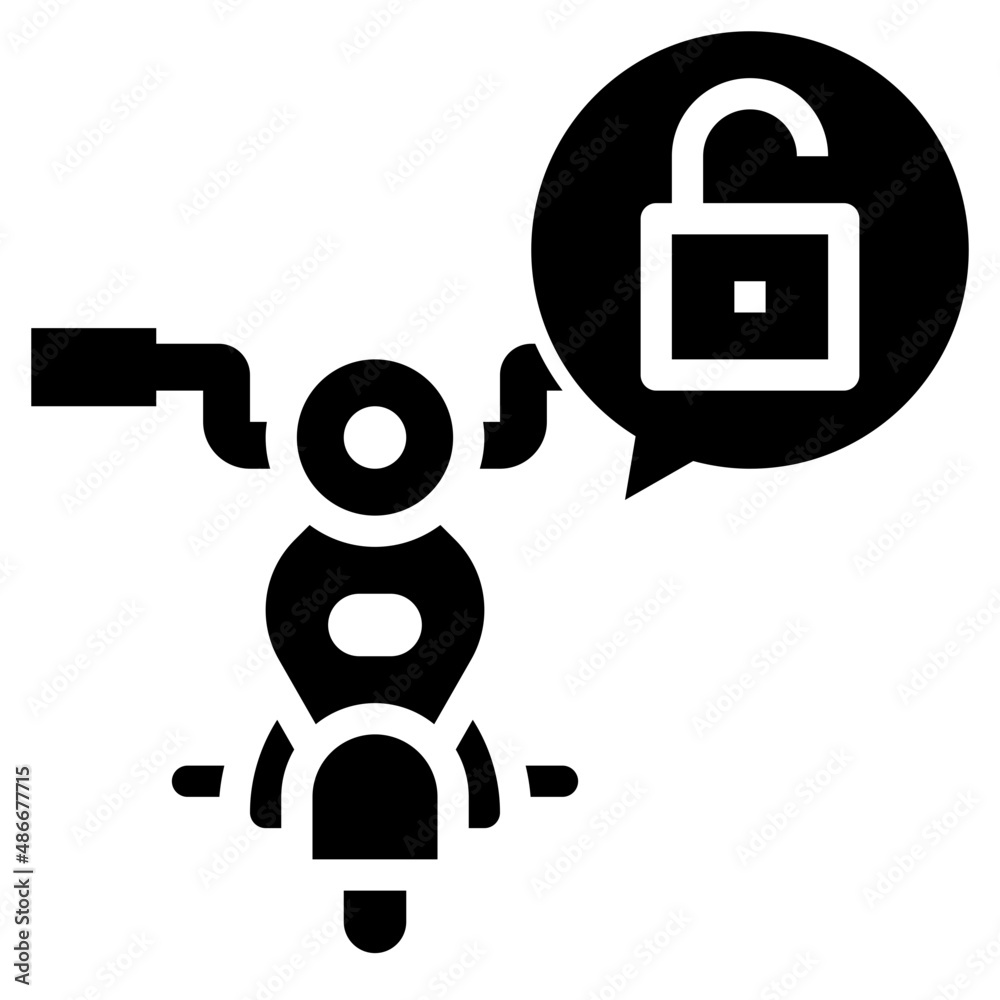UNLOCK glyph icon,linear,outline,graphic,illustration UNLOCK glyph icon,linear,outline,graphic,illustration