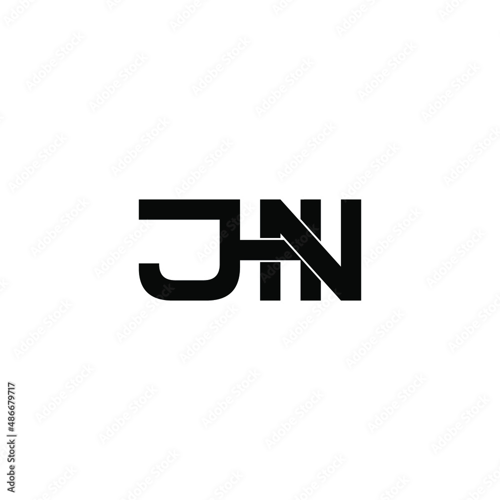 jhn letter original monogram logo design jhn letter original monogram logo design